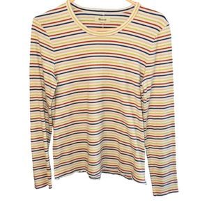 Madewell striped long sleeved top